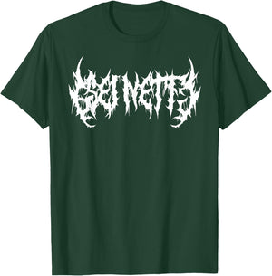 Be Nice Funny Death Metal Band Logo Goth Emo Punk Metal , black T-Shirt - T-Shirt | Forest