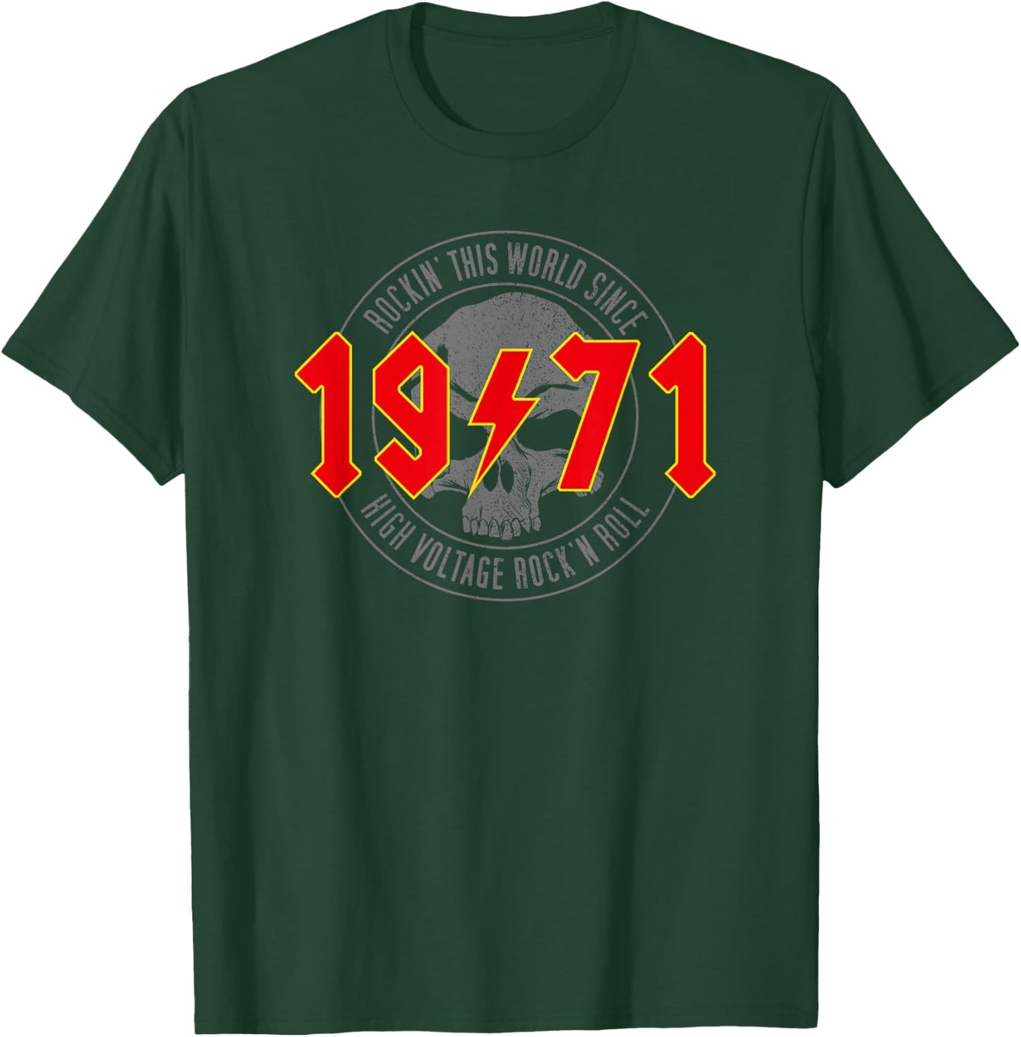 1971 Jahrgang Geburtstag Rock and Roll Heavy Metal T-Shirt - T-Shirt | Forest