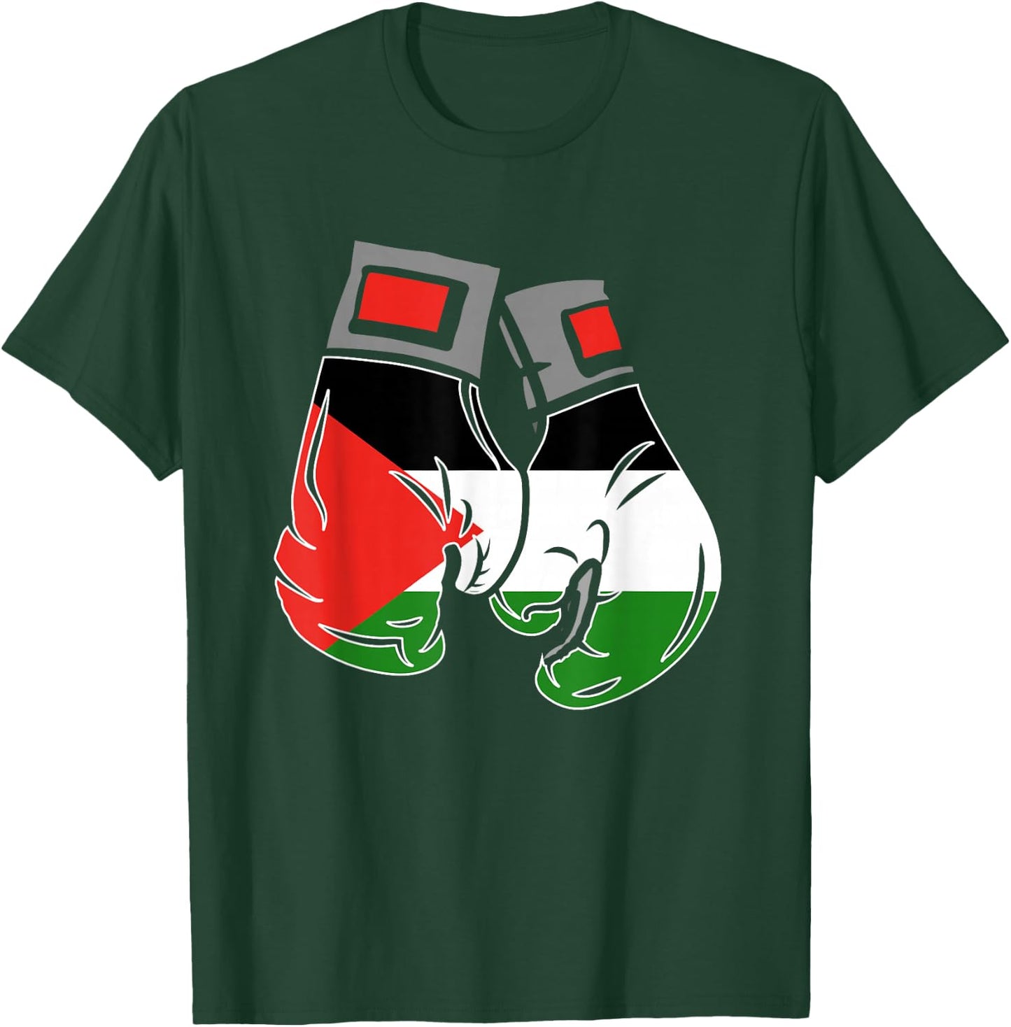 Boxhandschuh mit der Flagge Palästinas T-Shirt - T-Shirt | Forest