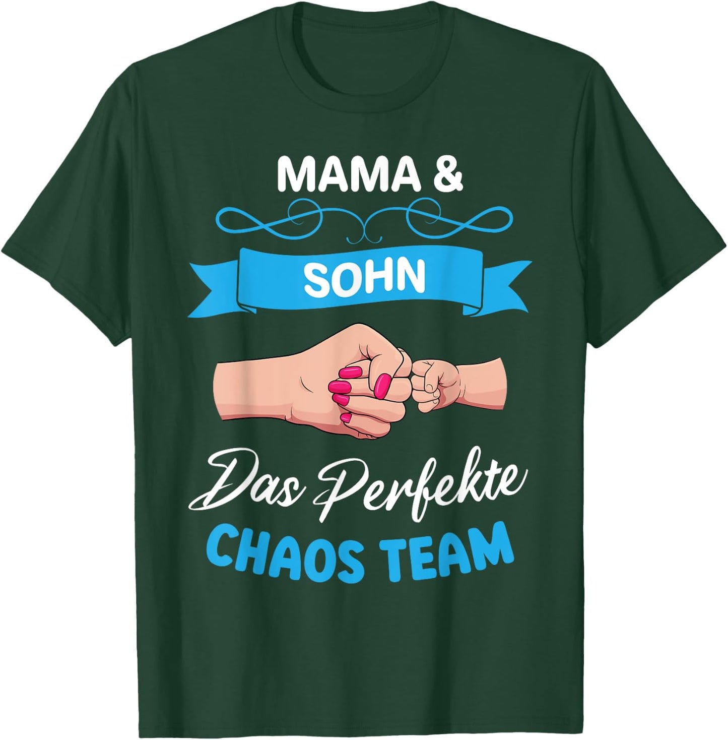 Mama Und Sohn Partnerlook Das Perfekte Chaos Team Muttertag T-Shirt - T-Shirt | Forest
