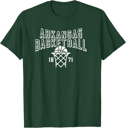 University of Arkansas Razorbacks Basketball Year T-Shirt - T-Shirt | Forest