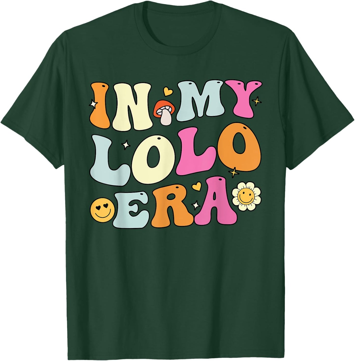 Fathers Day Grandpa, Groovy In My Lolo Era T-Shirt - T-Shirt | Forest