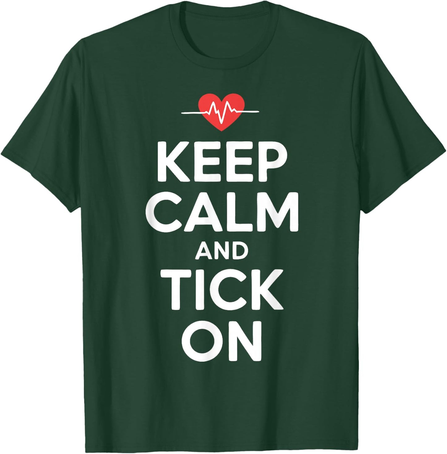 Aortic Valve Surgery Tick On Heart T-Shirt - T-Shirt | Forest