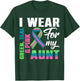I Wear Green Teal Pink For My Aunt Metastatic Breast Cancer T-Shirt - T-Shirt | Forest