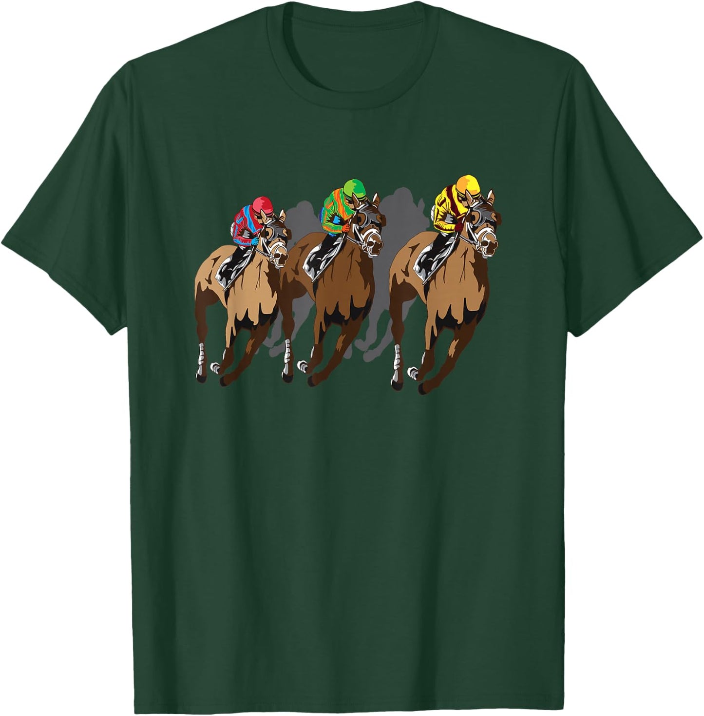 Funny Horse Racing Jockey Racer Derby Rider Race Track Gifts Small T-Shirt - T-Shirt | Forest