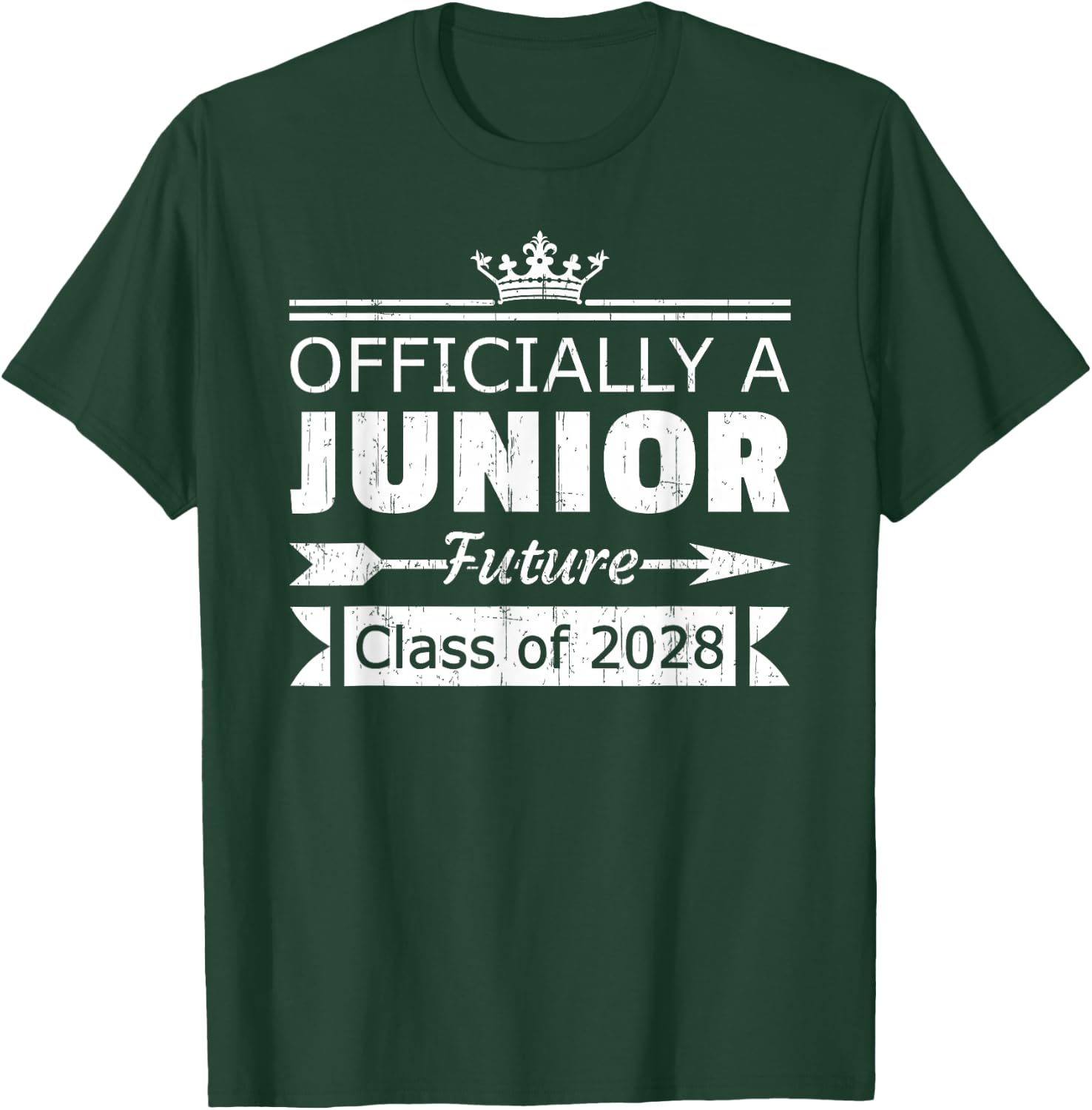 Officially a Junior Class of 2028 First Day 11th Grade T-Shirt - T-Shirt | Forest