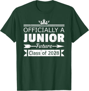 Officially a Junior Class of 2028 First Day 11th Grade T-Shirt - T-Shirt | Forest