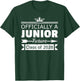 Officially a Junior Class of 2028 First Day 11th Grade T-Shirt - T-Shirt | Forest