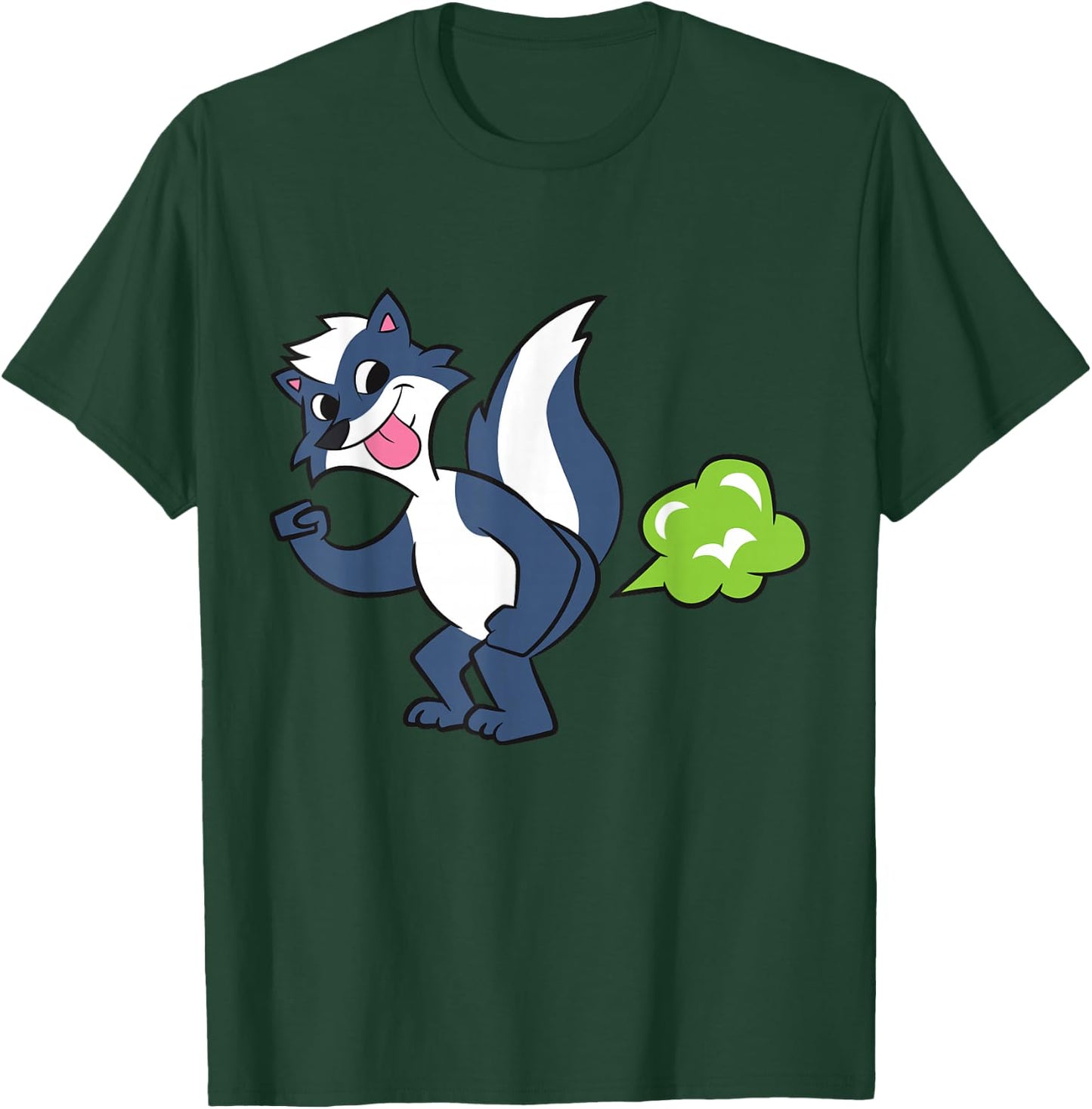 Skunk Farting Fart Squirrel Cute Skunk T-Shirt - T-Shirt | Forest