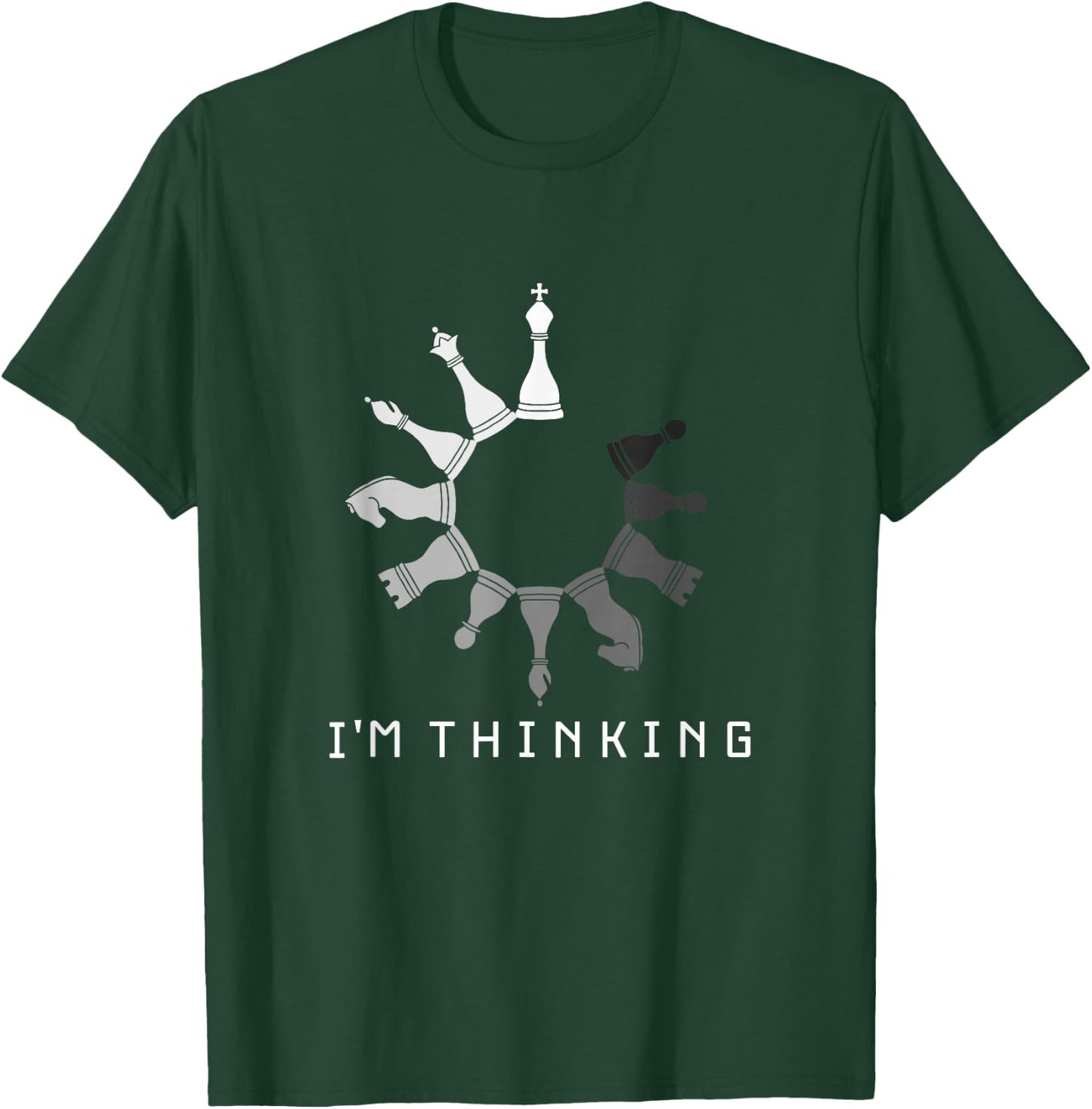 I'm Thinking Chess , black T-Shirt - T-Shirt | Forest