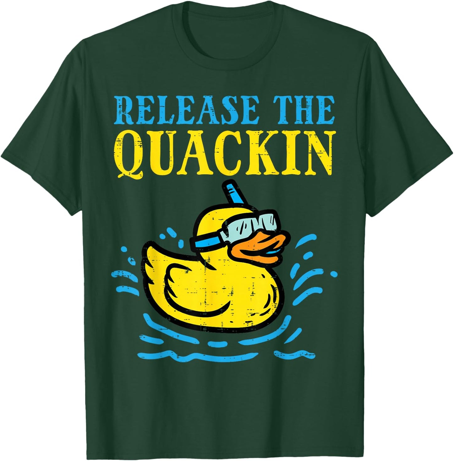 Rubber Duck Release The Quackin Funny Parody Men Women Kids T-Shirt - T-Shirt | Forest