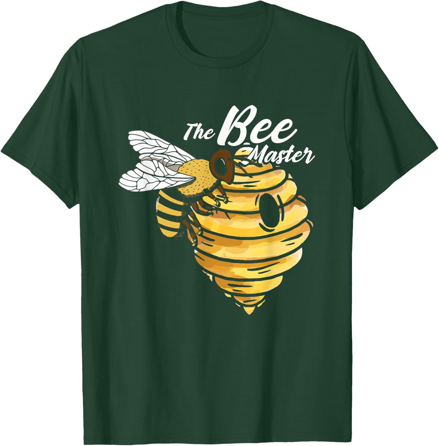 The Bee Master | Honey Bee Hive Honeycomb | Beekeeper T-Shirt - T-Shirt | Forest