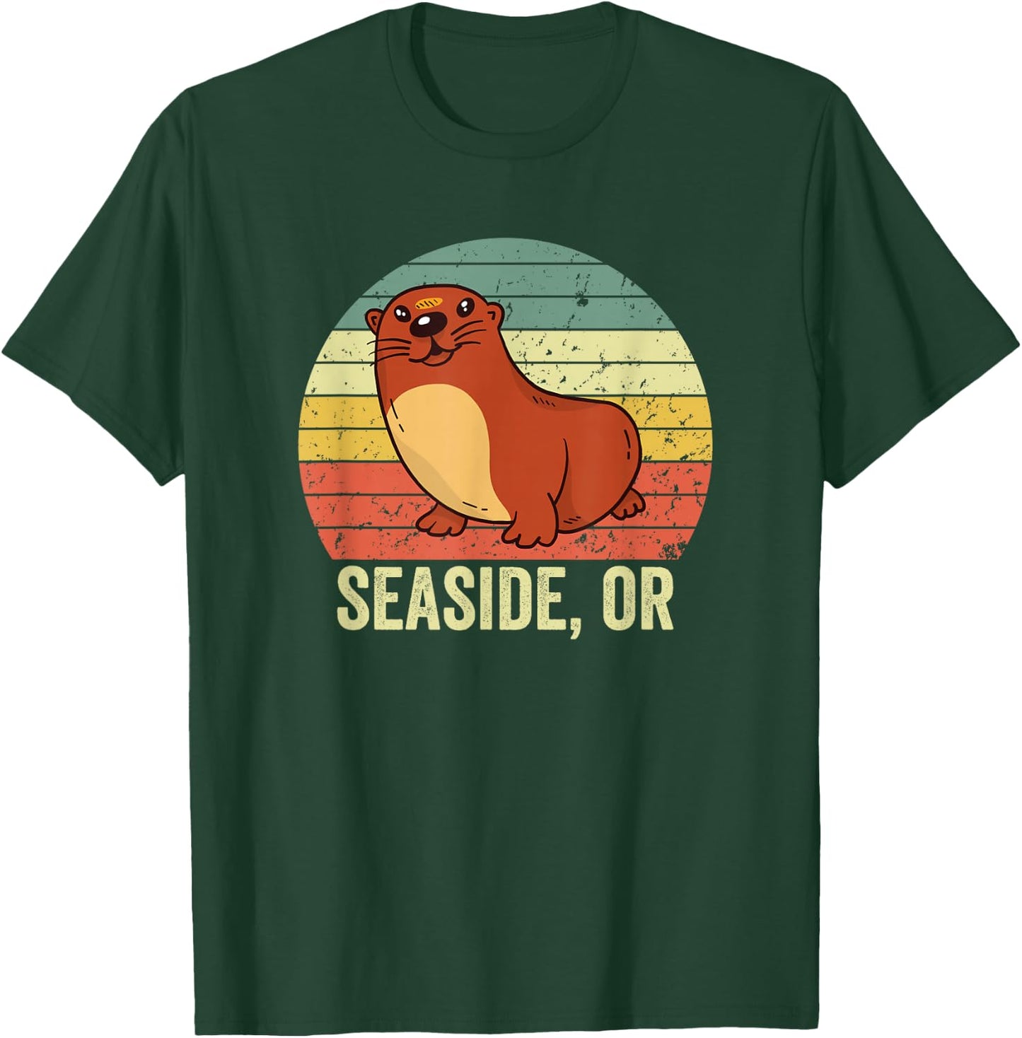 Seaside Oregon Otter, Seaside Oregon T-Shirt - T-Shirt | Forest