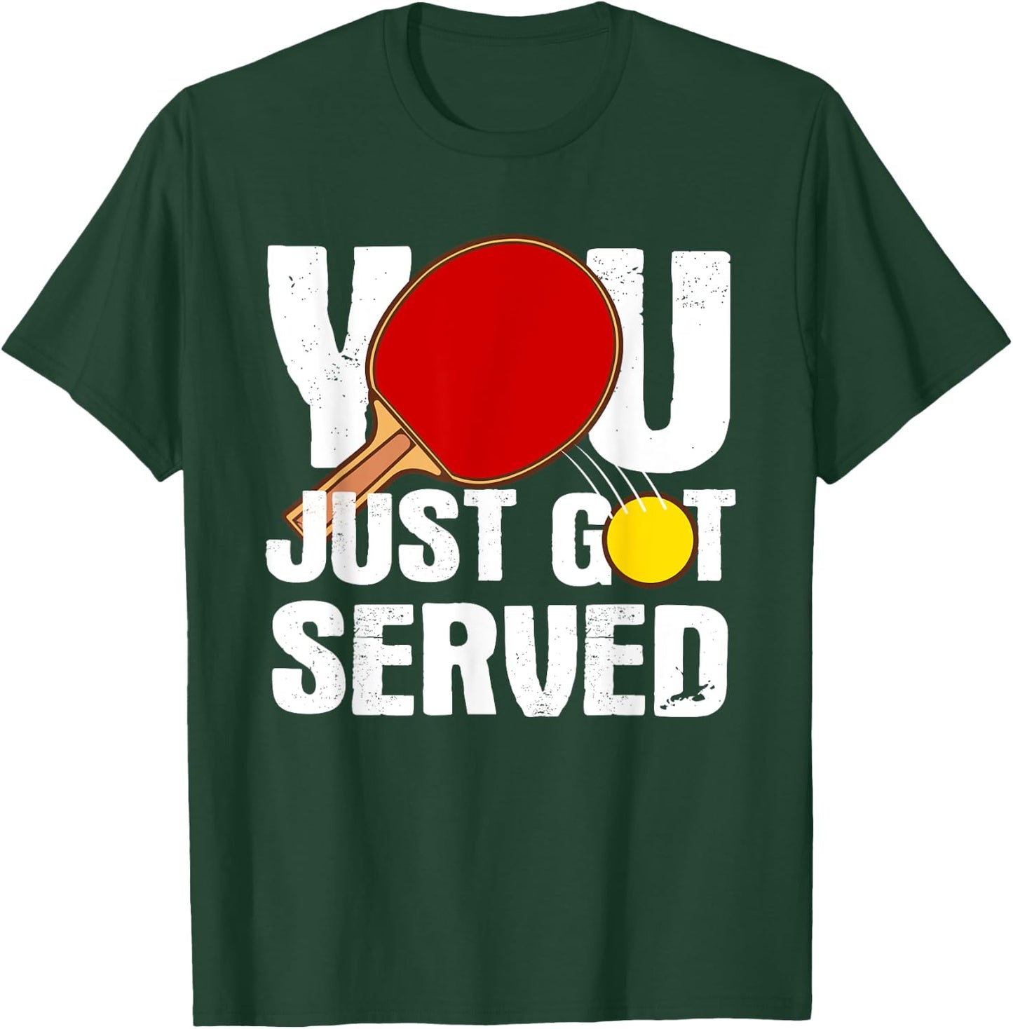 Funny Table Tennis Design Women Ping Pong Players T-Shirt - T-Shirt | Forest
