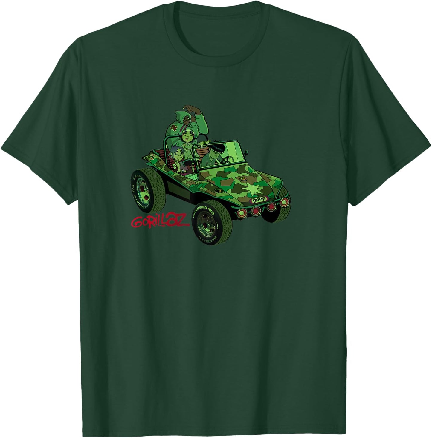 Gorillaz Geep Logo Reverse , black T-Shirt - T-Shirt | Forest