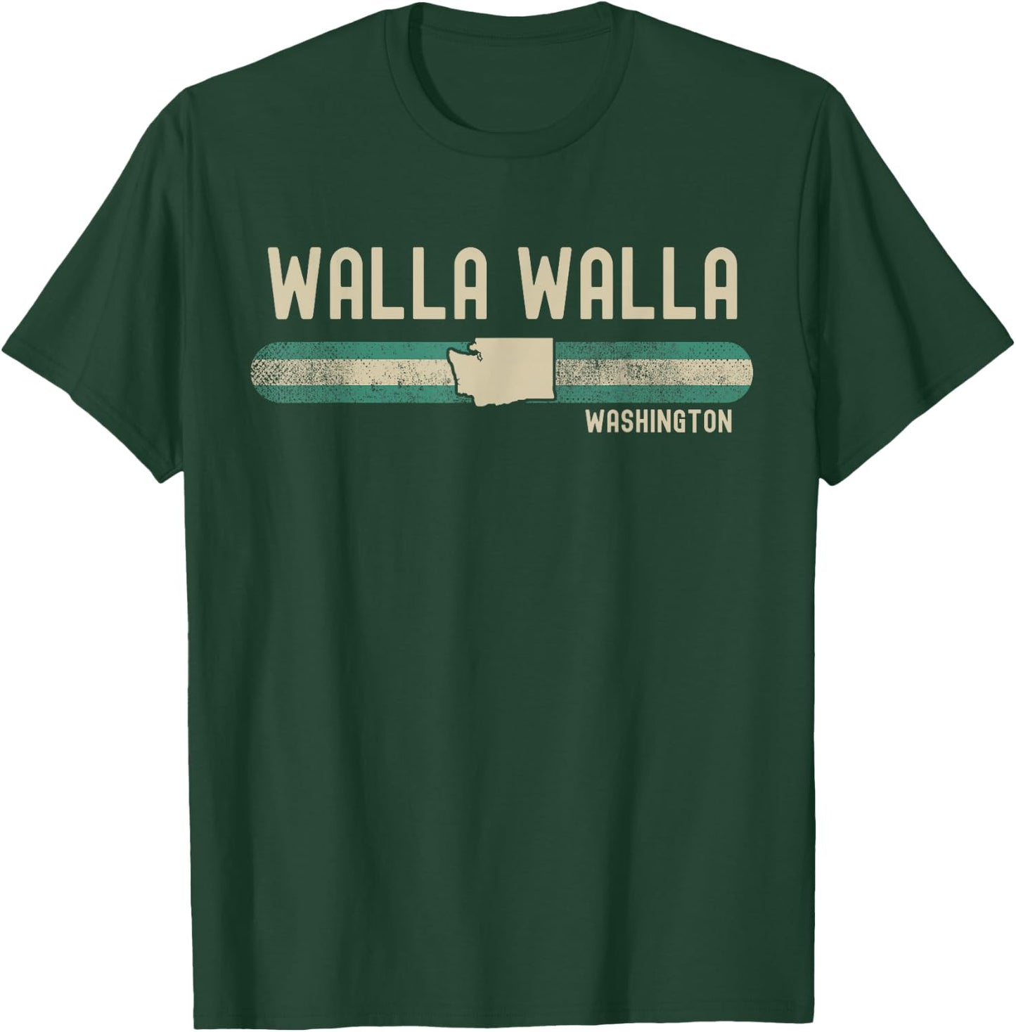 Walla Walla WA | Washington | Travel & 80s Style T-Shirt - T-Shirt | Forest