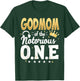Crown 1st Birthday Mommy Godmom Of Notorious One T-Shirt - T-Shirt | Forest