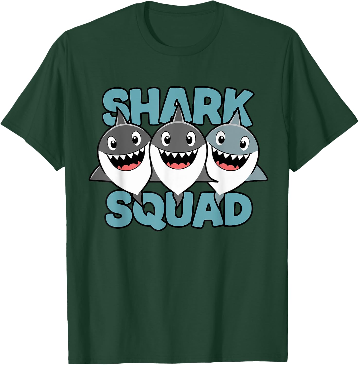 Shark Squad for Shark Lover Shirt | Kids Shark T-Shirt - T-Shirt | Forest