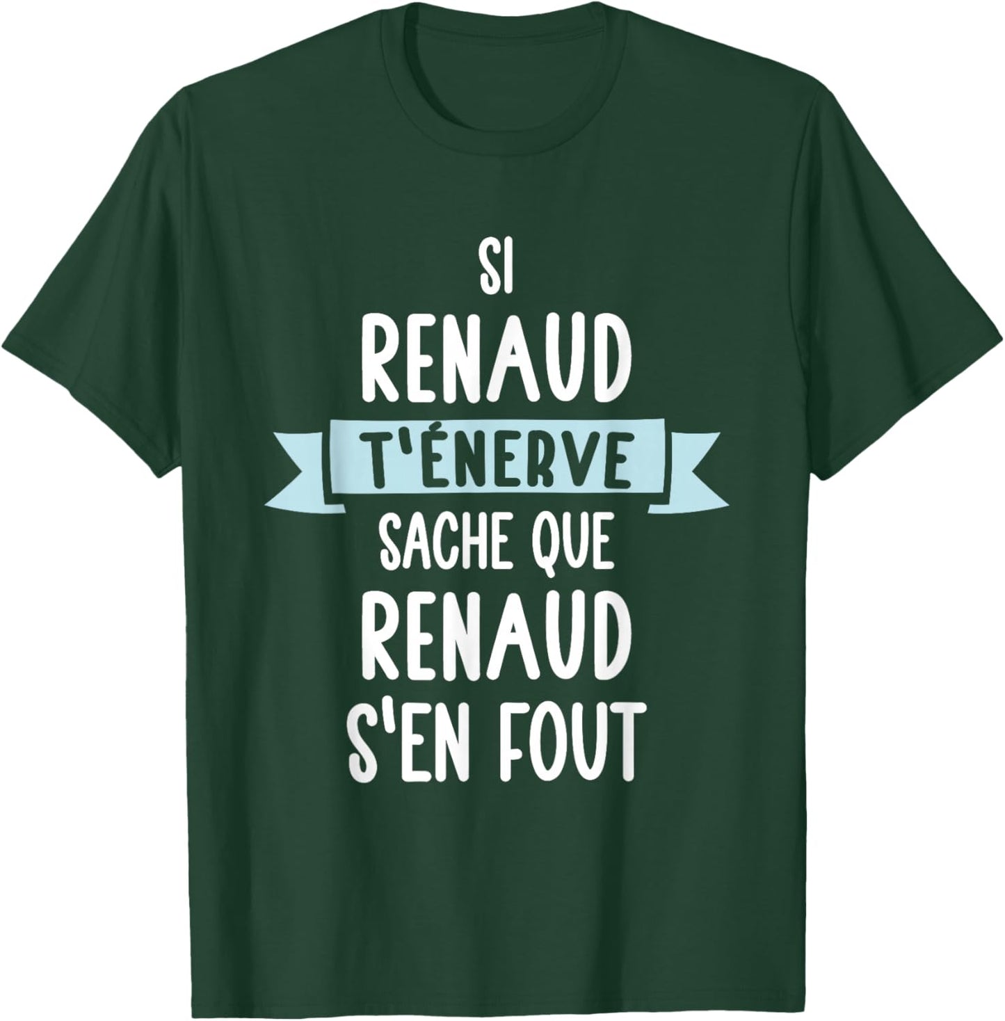 Gift Man Humour Name Personalised Renaud , Black, S T-Shirt - T-Shirt | Forest