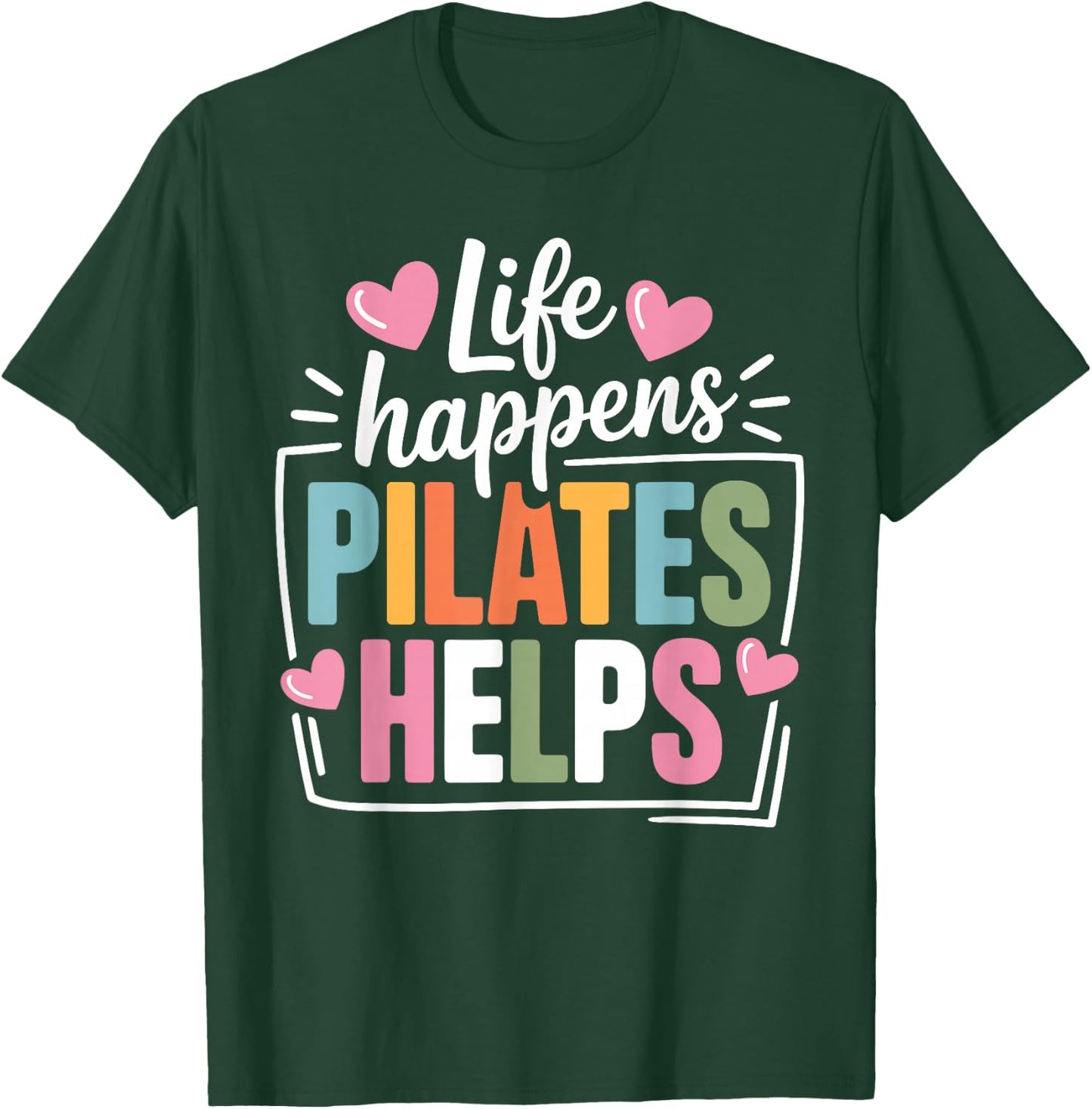 Pilates Art Women Pilates Instructor Pilates Lover T-Shirt - T-Shirt | Forest