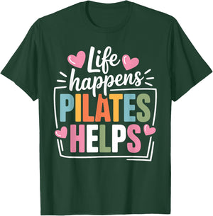 Pilates Art Women Pilates Instructor Pilates Lover T-Shirt - T-Shirt | Forest