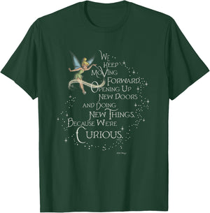 Disney 100 Walt Disney Quote Tinker Bell We’re Curious D100 T-Shirt - T-Shirt | Forest