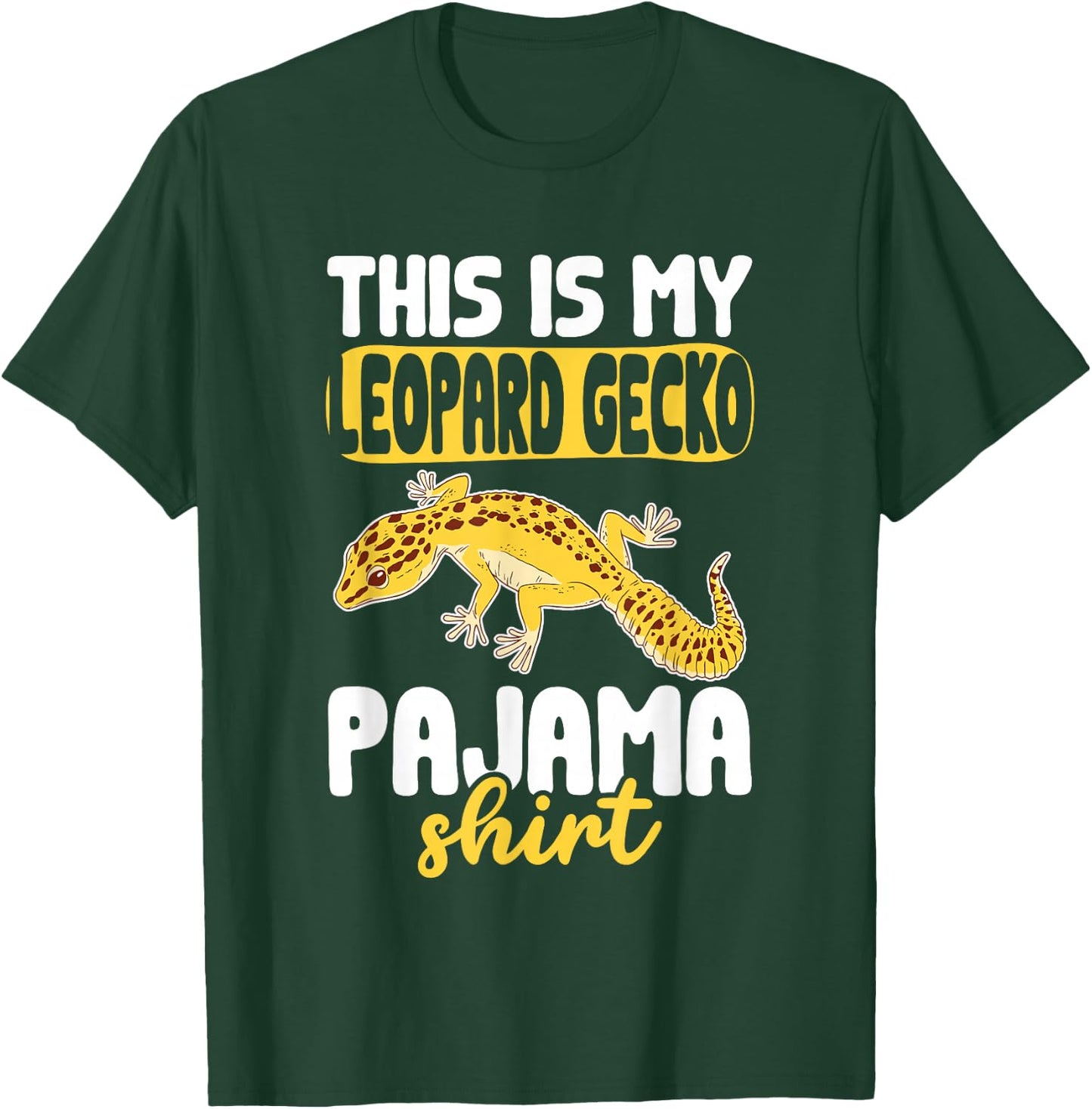 This Is My Leopard Gecko Pajama Shirt Leopard Gecko Pajamas T-Shirt - T-Shirt | Forest