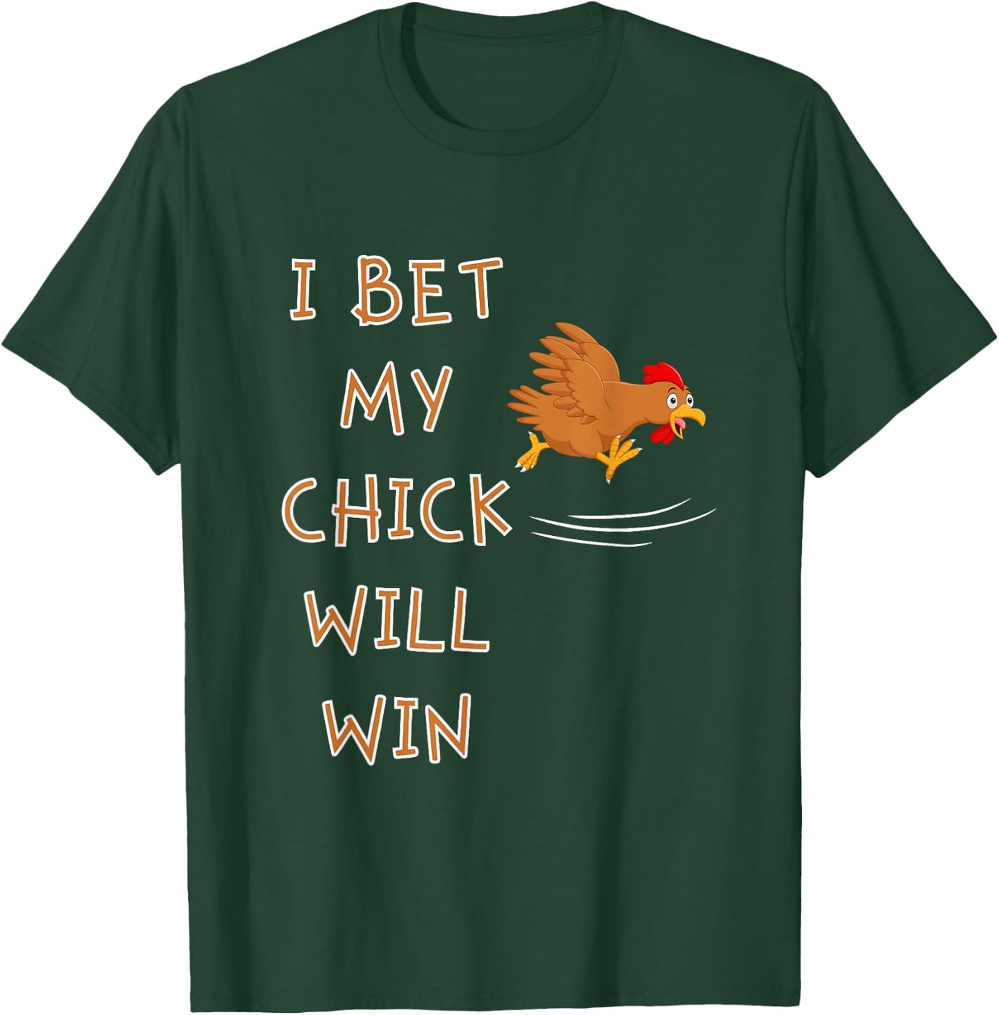 Chicken Race Team Chick Running Team funny chicken Racing T-Shirt - T-Shirt | Forest
