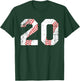 Vintage Baseball 20 Jersey Number T-Shirt - T-Shirt | Forest