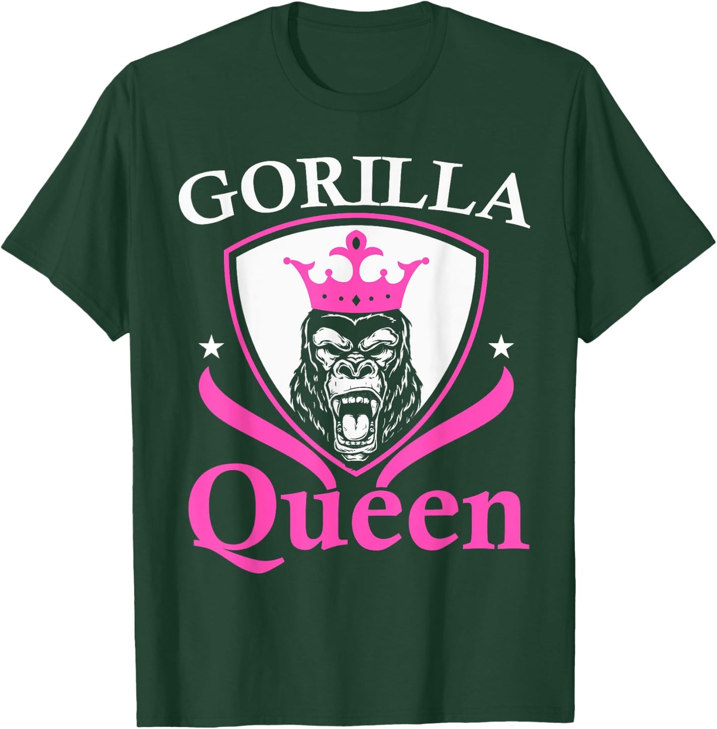 Gorilla Queen Ape Lover Monkey Whisperer Zookeeper T-Shirt - T-Shirt | Forest