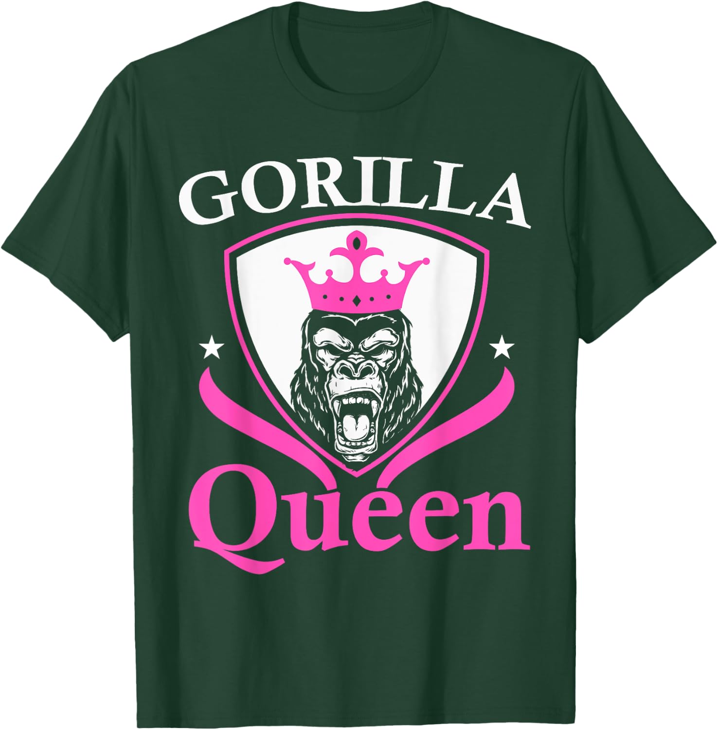 Gorilla Queen Ape Lover Monkey Whisperer Zookeeper T-Shirt - T-Shirt | Forest