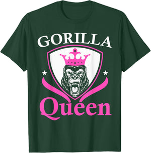 Gorilla Queen Ape Lover Monkey Whisperer Zookeeper T-Shirt - T-Shirt | Forest