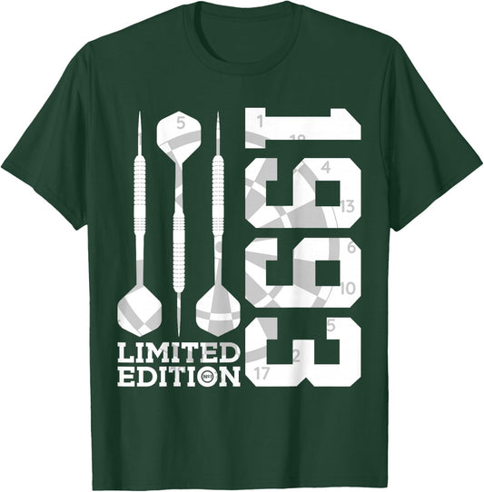 Limited Edition 1993 Darts 33. Geburtstag T-Shirt - T-Shirt | Forest