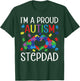 I'm A Proud Autism Stepdad Autism Awareness Day Son Daughter T-Shirt - T-Shirt | Forest