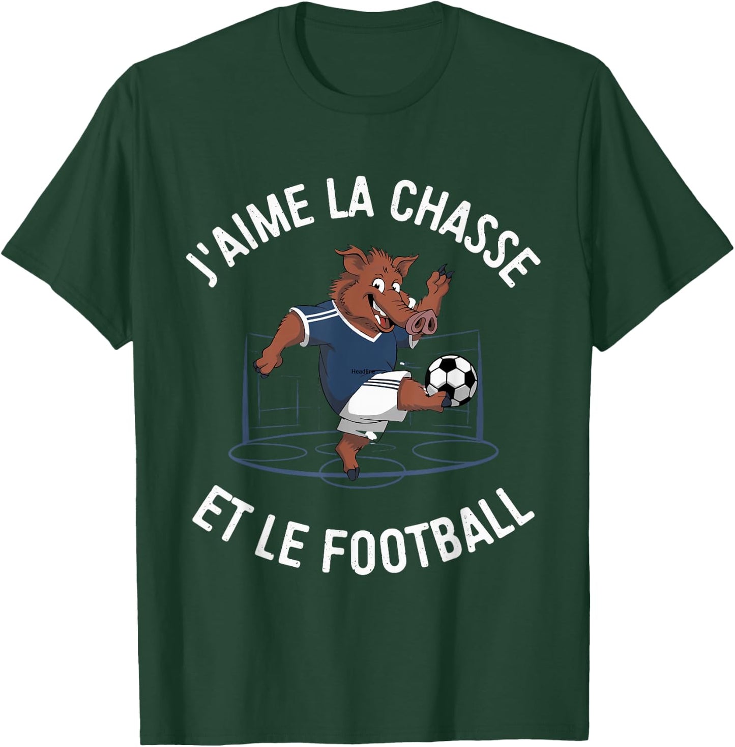 Boar Football Player, Humor, Hunting & Football , Black, S T-Shirt - T-Shirt | Forest