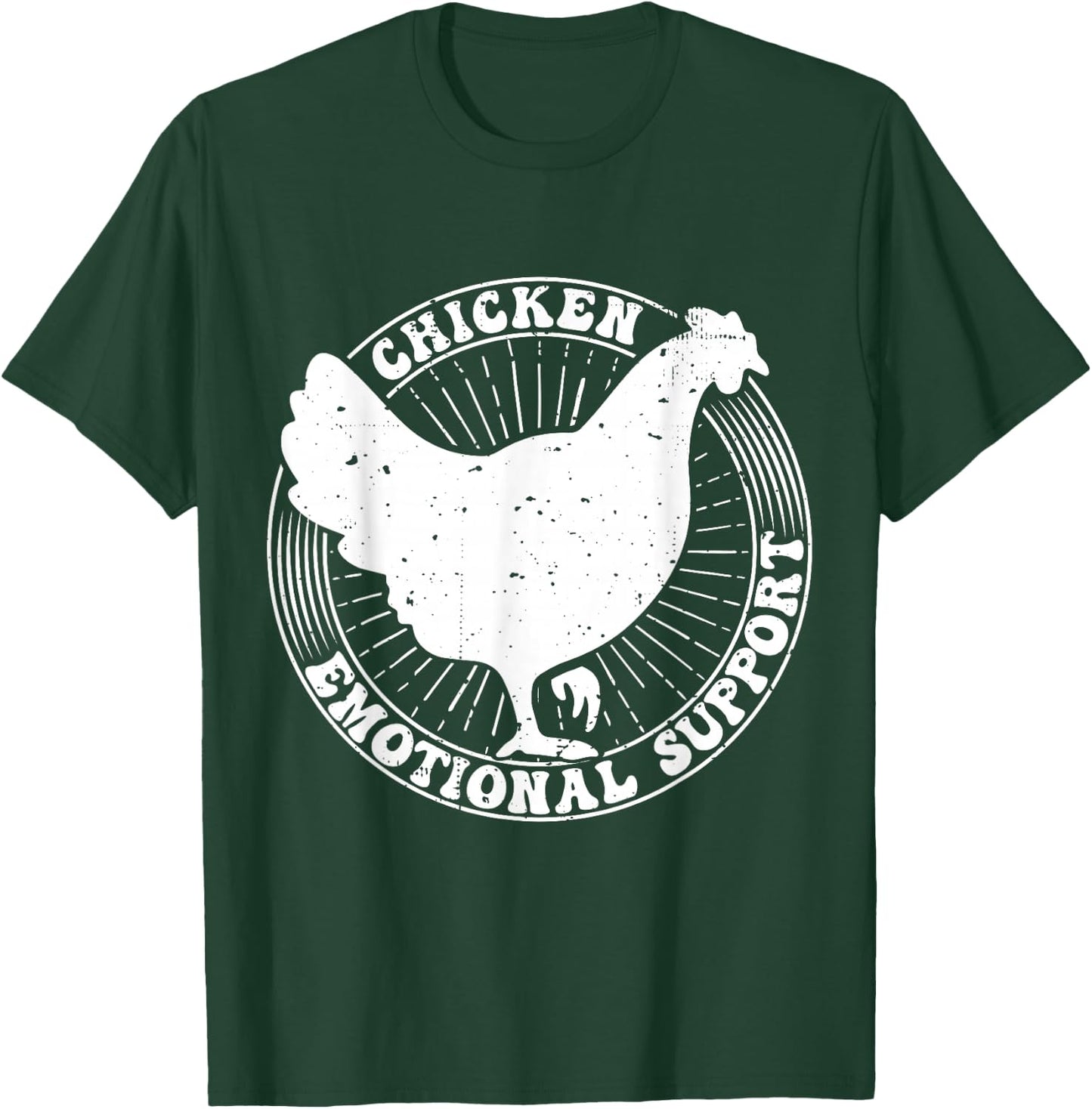 Chicken Emotional Support T-Shirt - T-Shirt | Forest