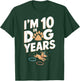 Turning 70 Years Old 70th Birthday Party I'm 10 In Dog Years T-Shirt - T-Shirt | Forest