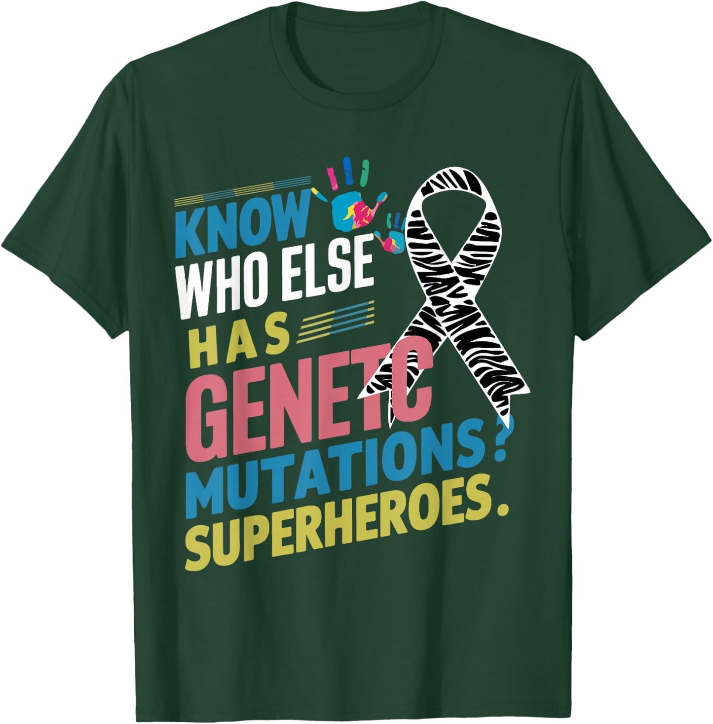 Women Rare Disease Awareness Day 2025 Rare Genes Superheroes T-Shirt - T-Shirt | Forest