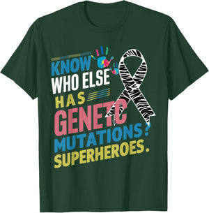 Women Rare Disease Awareness Day 2025 Rare Genes Superheroes T-Shirt - T-Shirt | Forest