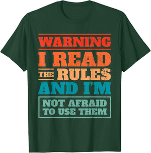 Game Night Fun I Read The Rules I Game Night Host T-Shirt - T-Shirt | Forest
