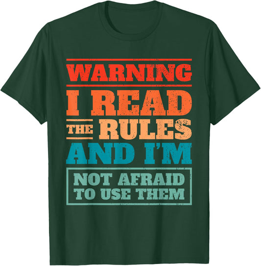 Game Night Fun I Read The Rules I Game Night Host T-Shirt - T-Shirt | Forest