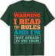 Game Night Fun I Read The Rules I Game Night Host T-Shirt - T-Shirt | Forest