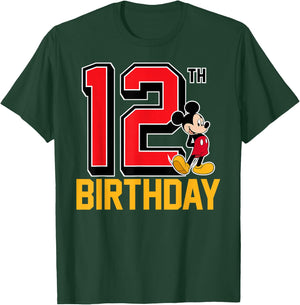 Disney - Mickey Mouse 12th Birthday T-Shirt - T-Shirt | Forest