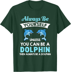 Dolphin Shirt for Children Boys T-Shirt - T-Shirt | Forest