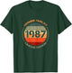Vintage 1987 T Shirts Retro Funny 1987 Birthday T-Shirt - T-Shirt | Forest