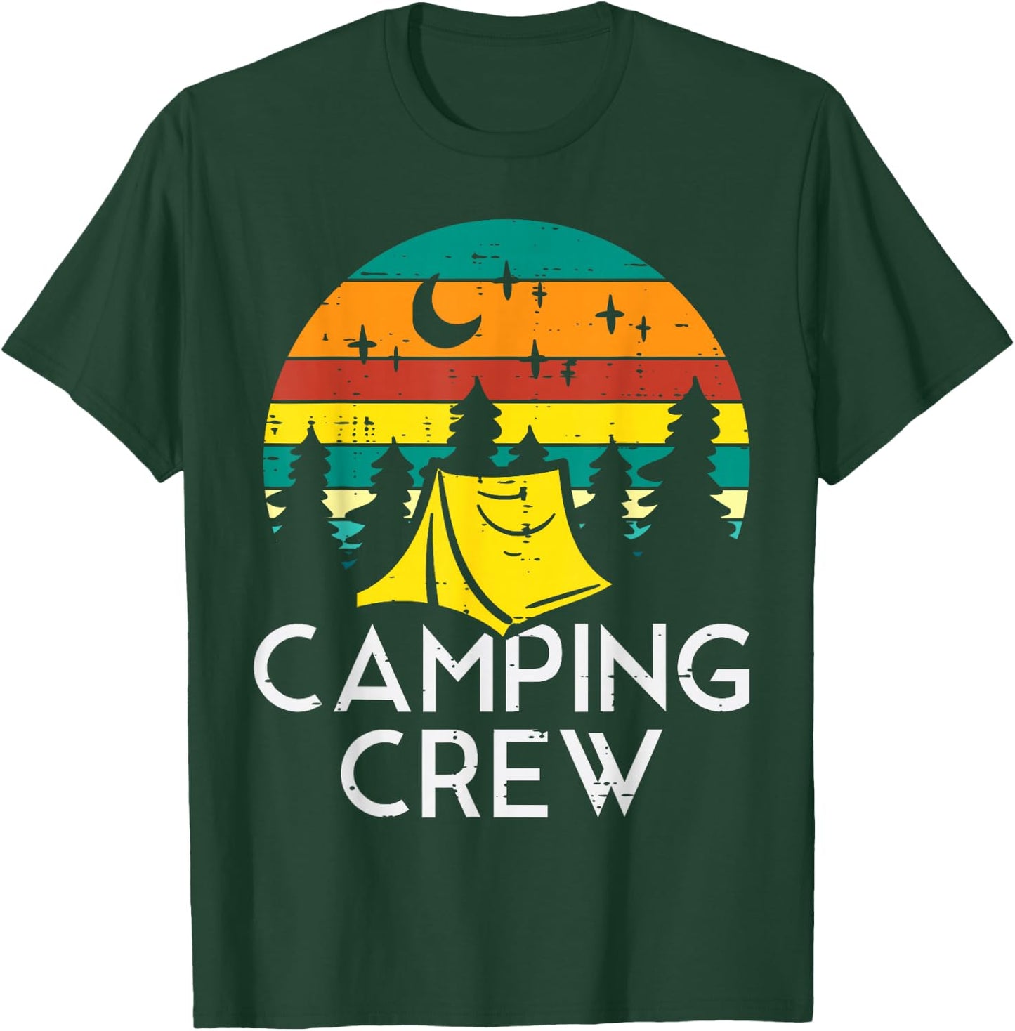 Camping Crew Cute Camper Boys Girls Kids Youth Toddler T-Shirt - T-Shirt | Forest