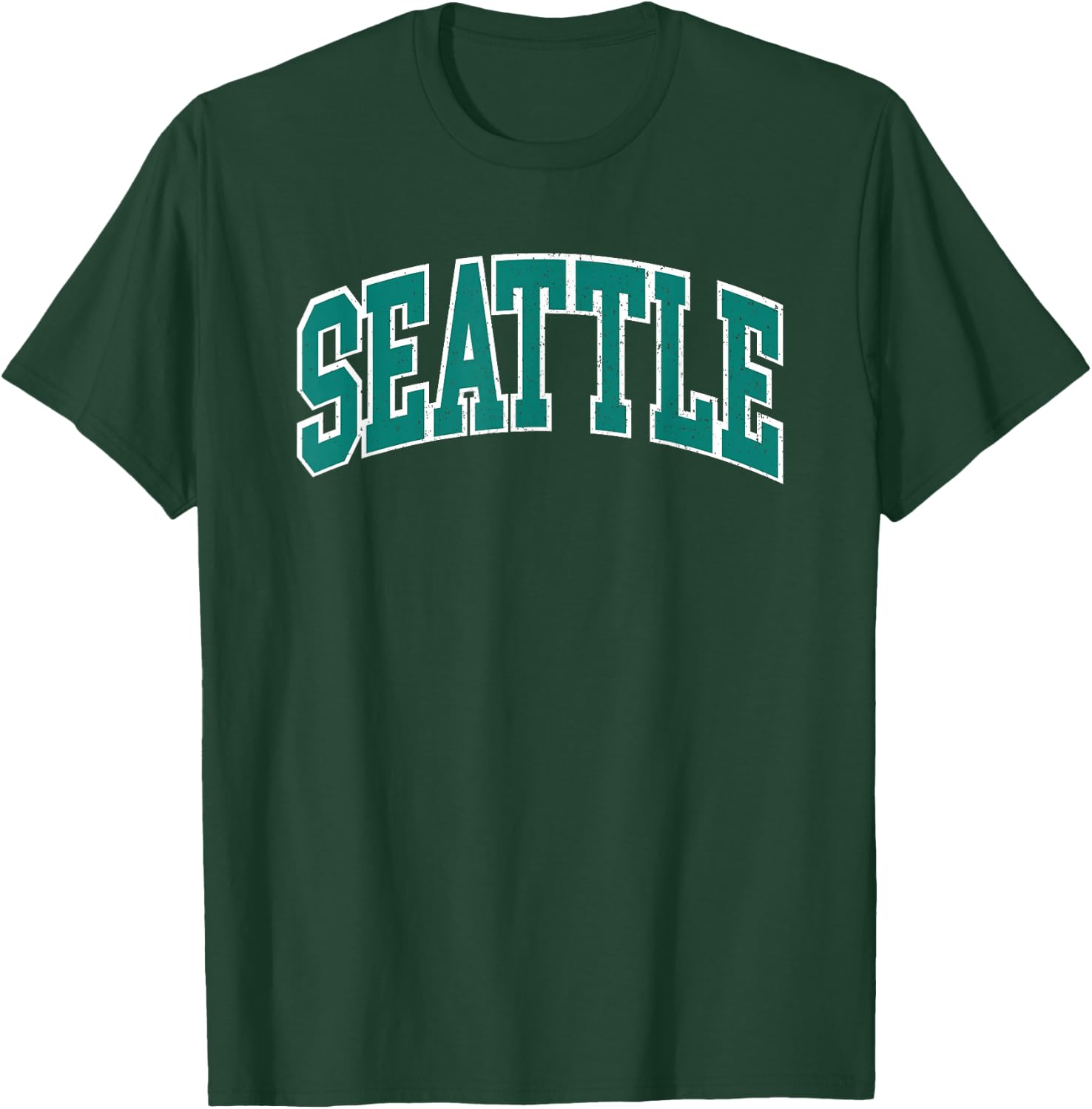 Old School Vintage Seattle University , Black, S T-Shirt - T-Shirt | Forest