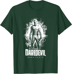 Daredevil Born Again Graffiti White T-Shirt - T-Shirt | Forest