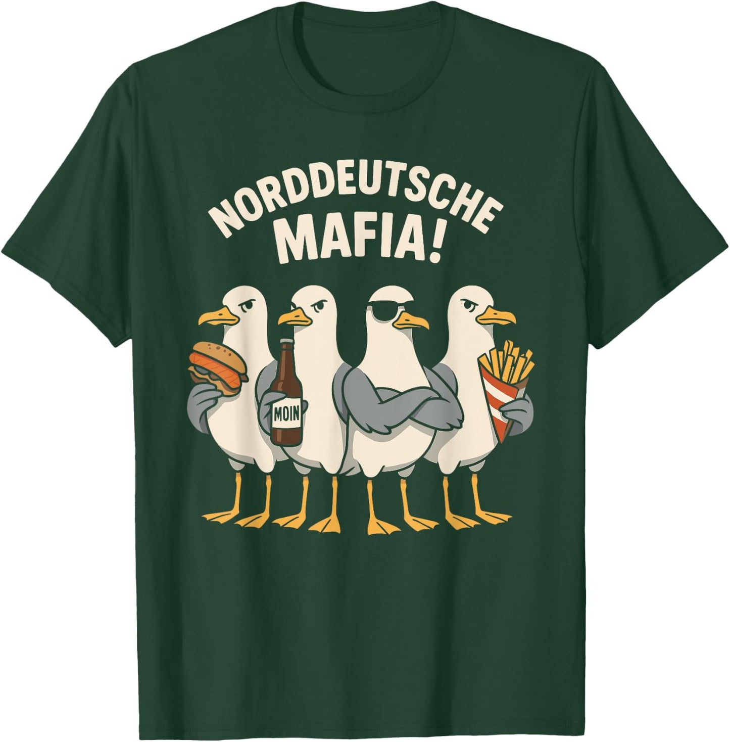 Möwe Norddeutsche Mafia T-Shirt - T-Shirt | Forest