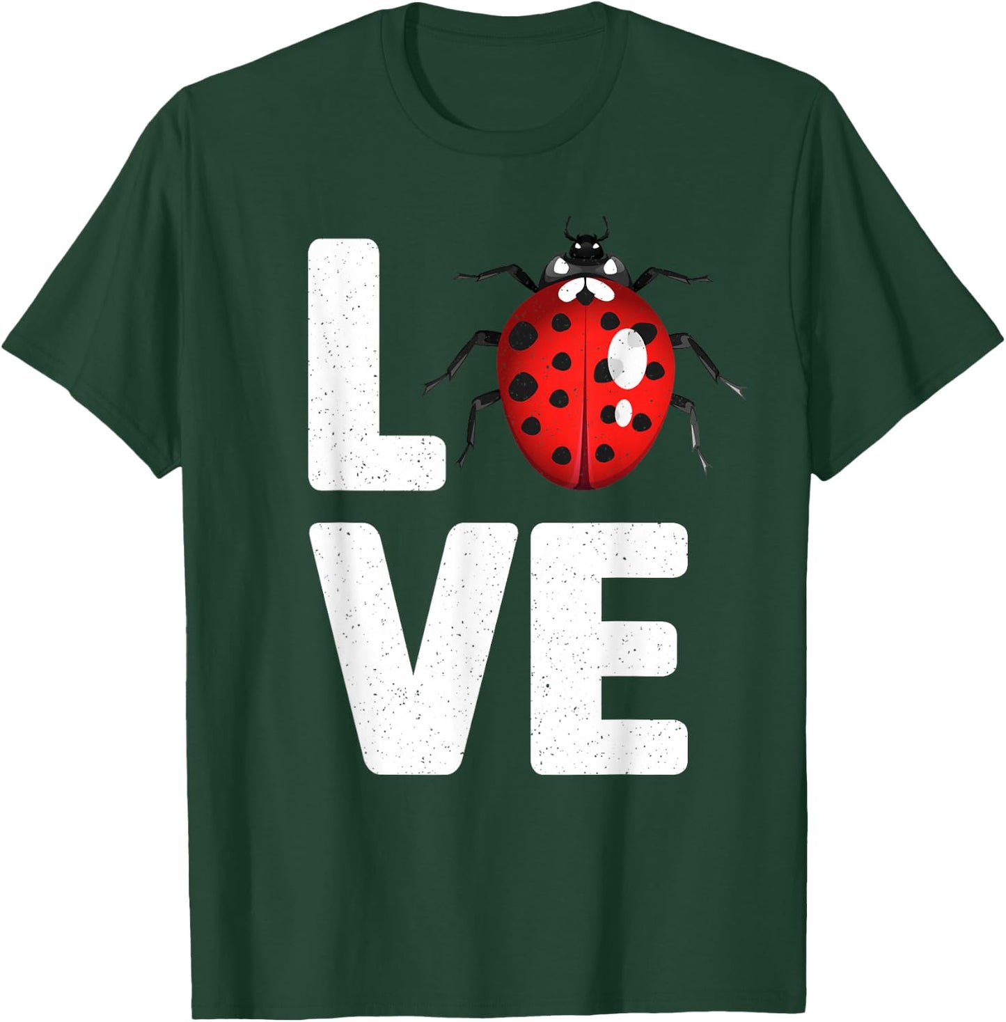 Cute Ladybug Art Women Kids Insect Bug Ladybug Lover T-Shirt - T-Shirt | Forest